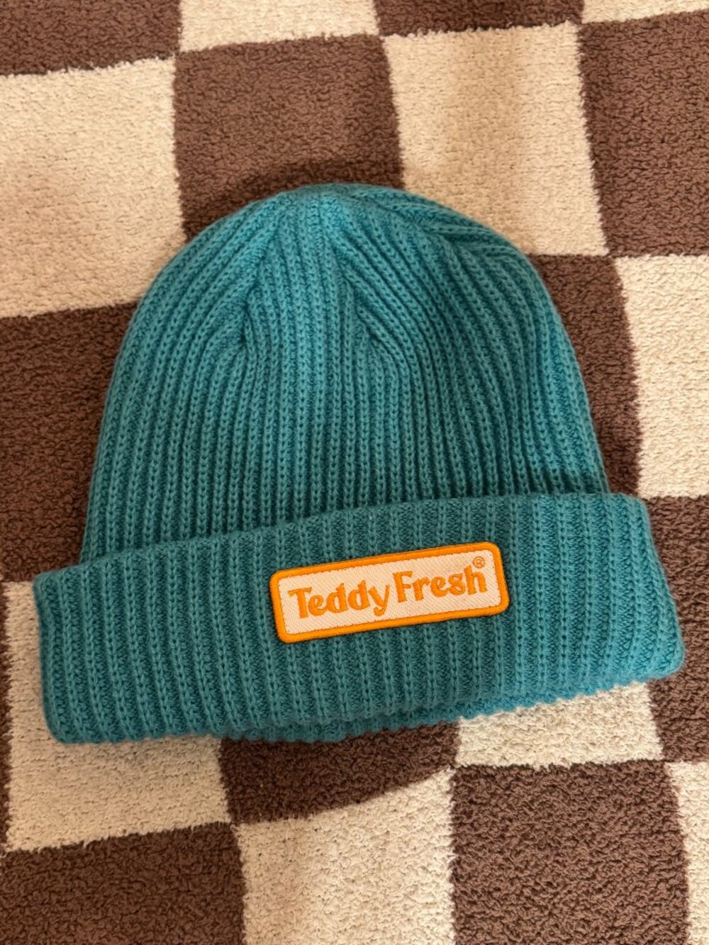 Teddy Fresh - Teal Oversized Beanie - New without Tags